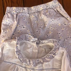 Little White Company Girl PJs 18-24M